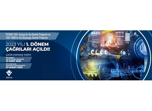 TEYDEB 1501 ve 1507 Programlarının 2023 Yılı 1. Dönem Çağrıları Açıldı!, TEYDEB,1501,1507,TÜBİTAK